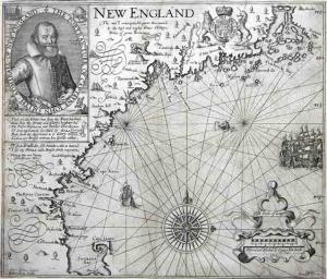Captain John Smith's map of New England, published 1616